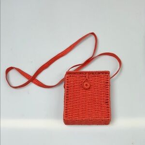 A New Day Red Crossbody Bag with Textured Design